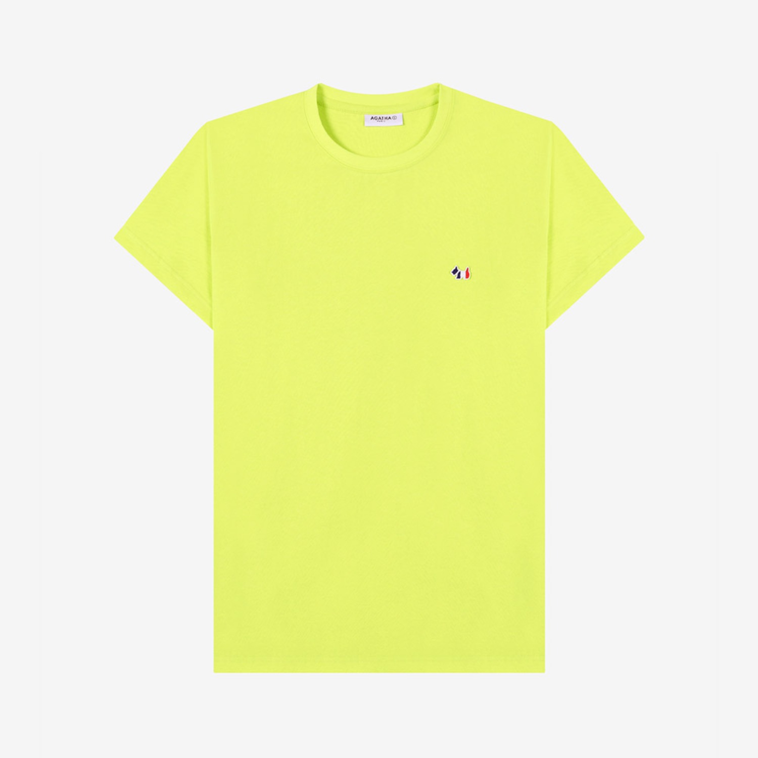 베이직핏 와펜 반팔 티셔츠 Yellow