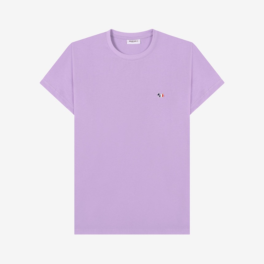베이직핏 와펜 반팔 티셔츠 Purple